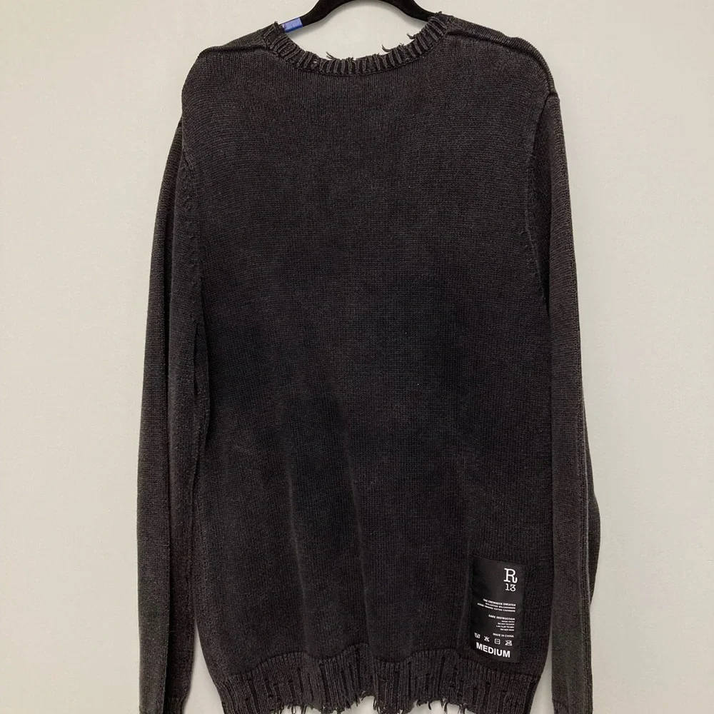 R13 OVERSIZED CREWNECK SWEATER. Size Medium. BNWT - Picture 2 of 6